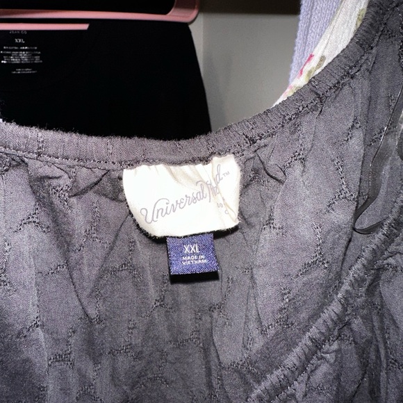 universal thread puff sleeve tie front dress - Picture 2 of 2